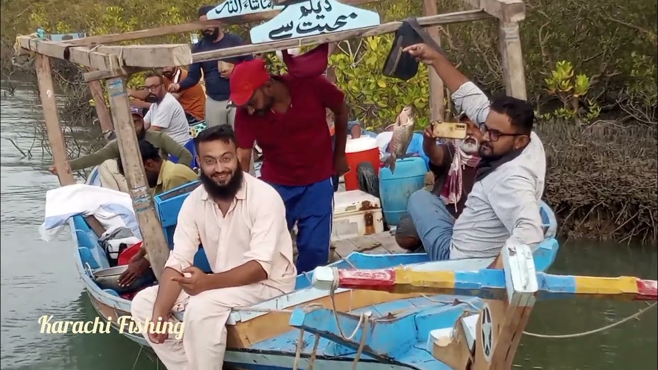 karachi fishing | rehri goth to sukro | do darya fishing 
