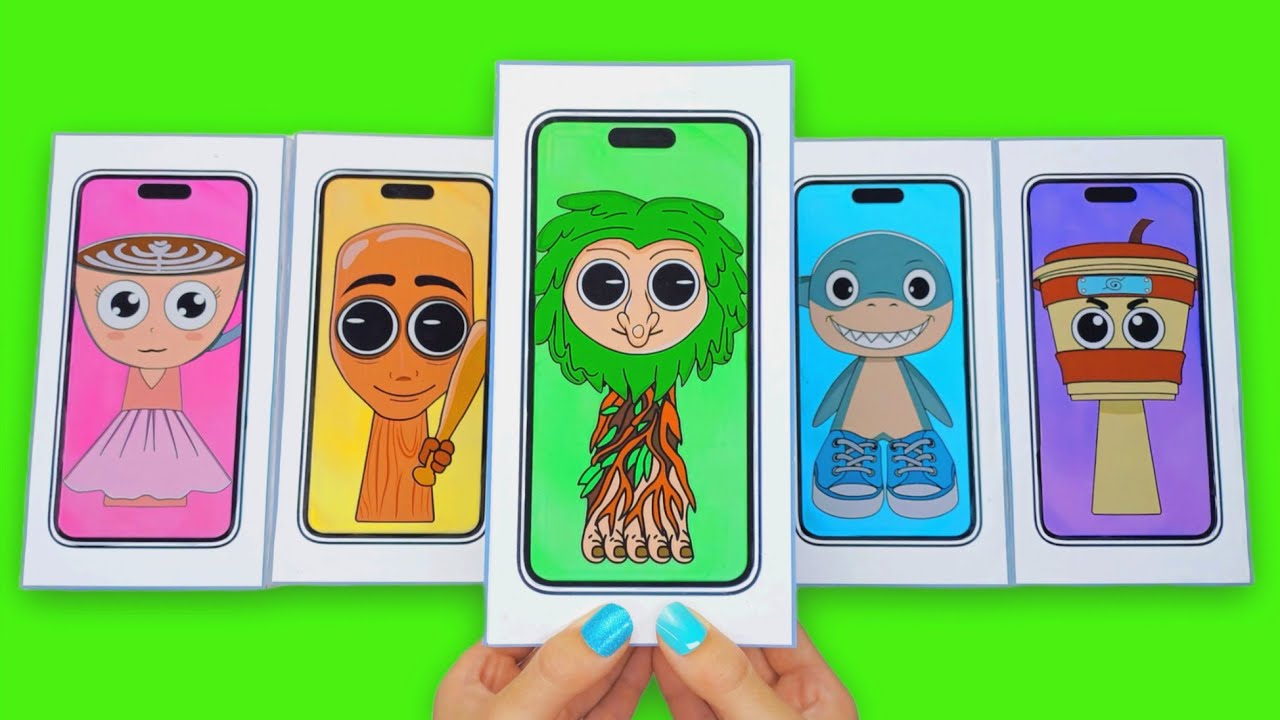 💖Paper DIY💖 SPRUNKI iPhone ITALIAN BRAINROT Blind Box Unboxing! TUNG TUNG SAHUR | ASMR | Tombi Asmr