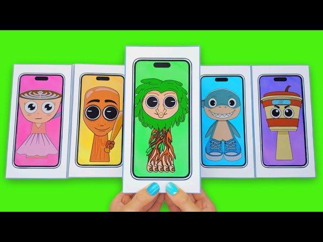 💖Paper DIY💖 SPRUNKI iPhone ITALIAN BRAINROT Blind Box Unboxing! TUNG TUNG SAHUR | ASMR | Tombi Asmr