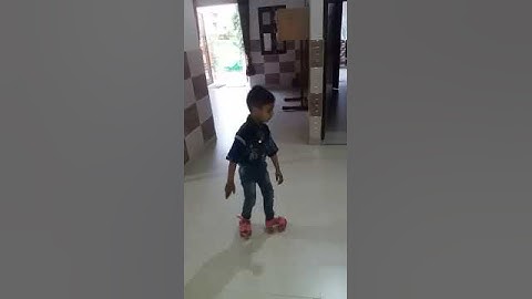 5 year old baby skating at home | first day of skating  "wow"