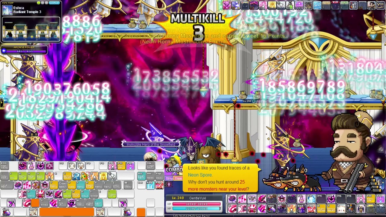 Maplestory Cadena Radiant Temple 3 (with keyboard overlay)