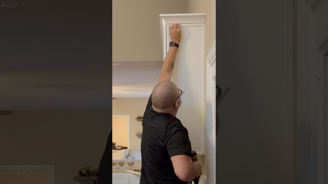 Upper Cabinet Scribe Molding & Faux Panel Technique | Professional Cabinet Finishing