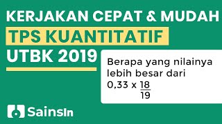 Pada kali ini kita akan membahas bagaimana mengerjakan salah satu soal
tes potensial skolastik (tps) yang muncul di utbk 2019. pertanyaannya
adalah sebagai b...