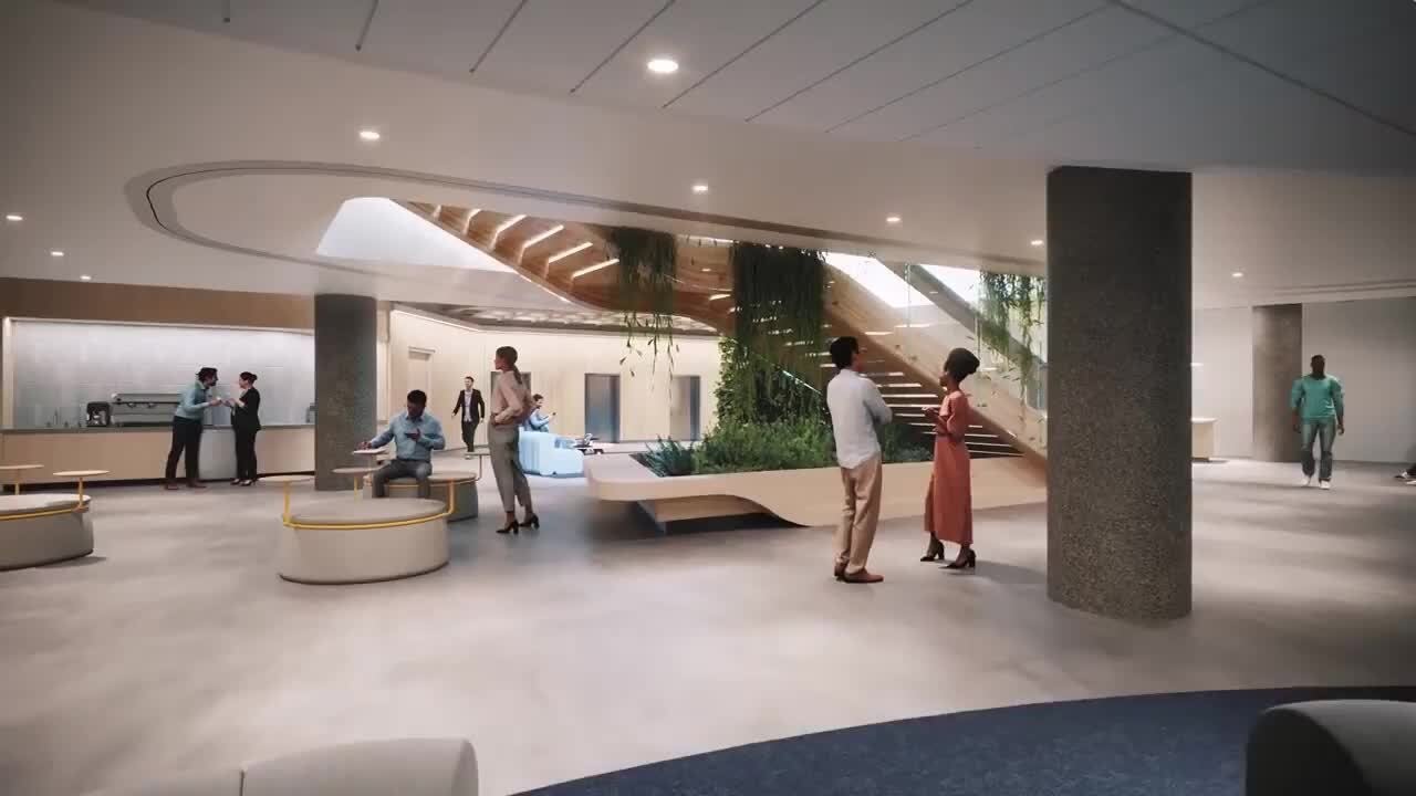 Fly-Through of the AIA’s Headquarters Renovation - YouTube