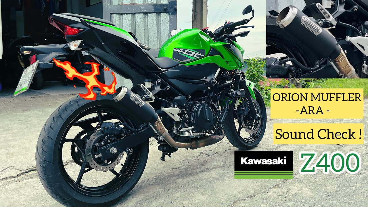 2023 Kawasaki Z400 Ride Review Part2 | ORION Slip On muffler Sound