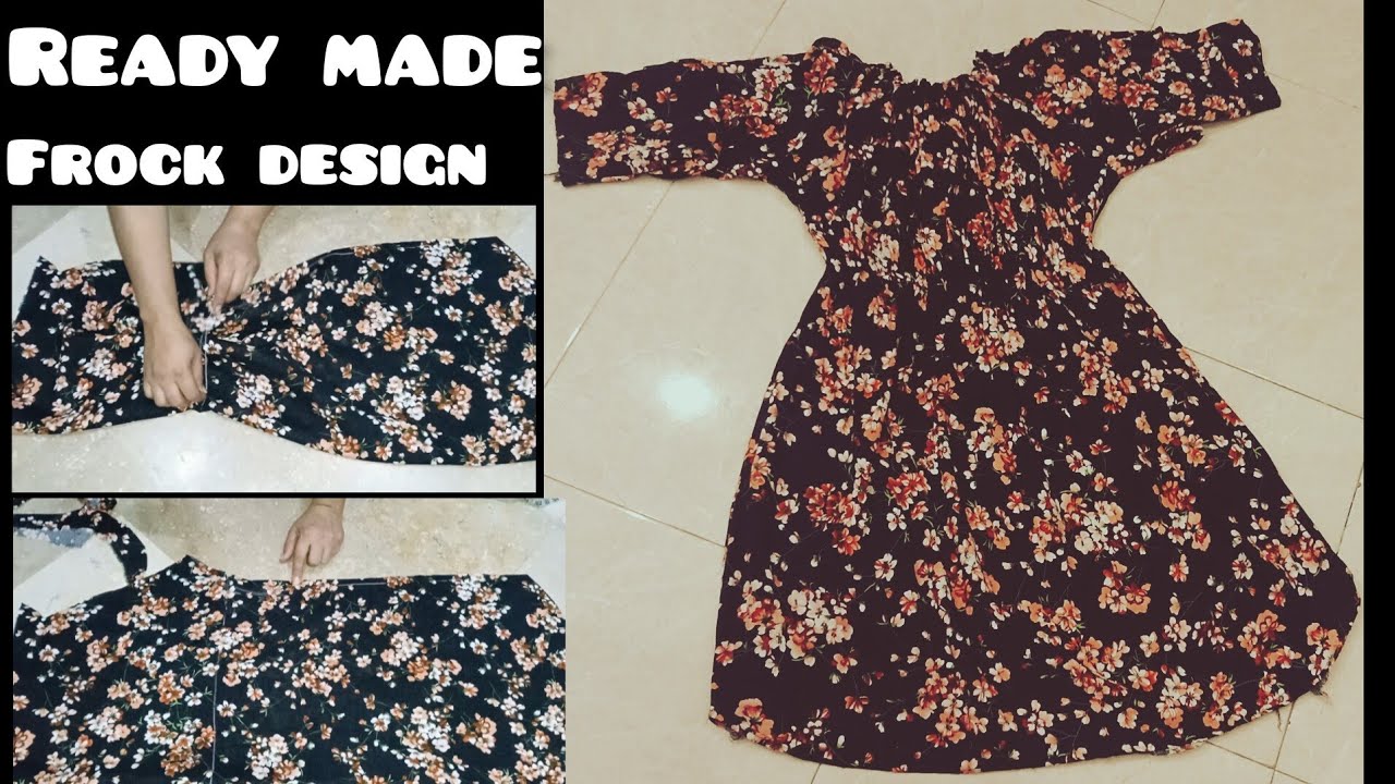 Elastic Waist Umbrella Kurti With Readymade Elastic Sleeves design Cutting Stitching Tutorial