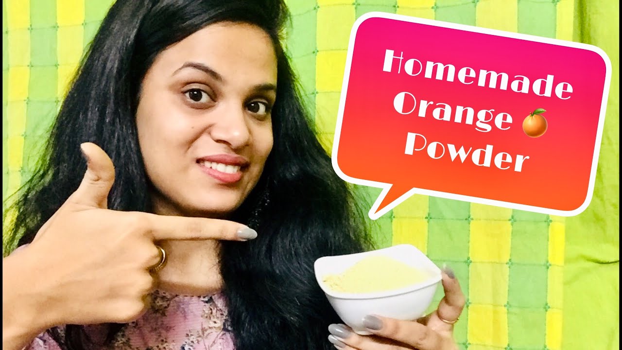 Homemade orange 🍊 powder sherialbhalla get glowing skin with
