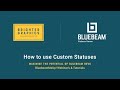 How to use custom statuses in bluebeam revu by brighter graphics