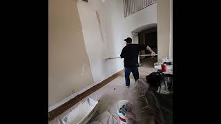 Repainting Huge Walls With 18 Inch Massive Roller