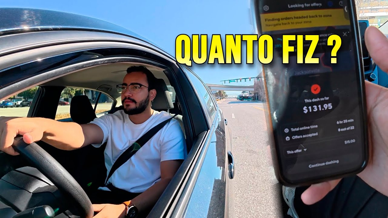 Quanto Dá pra Ganhar FAZENDO ENTREGAS nos EUA? Meu dia Completo