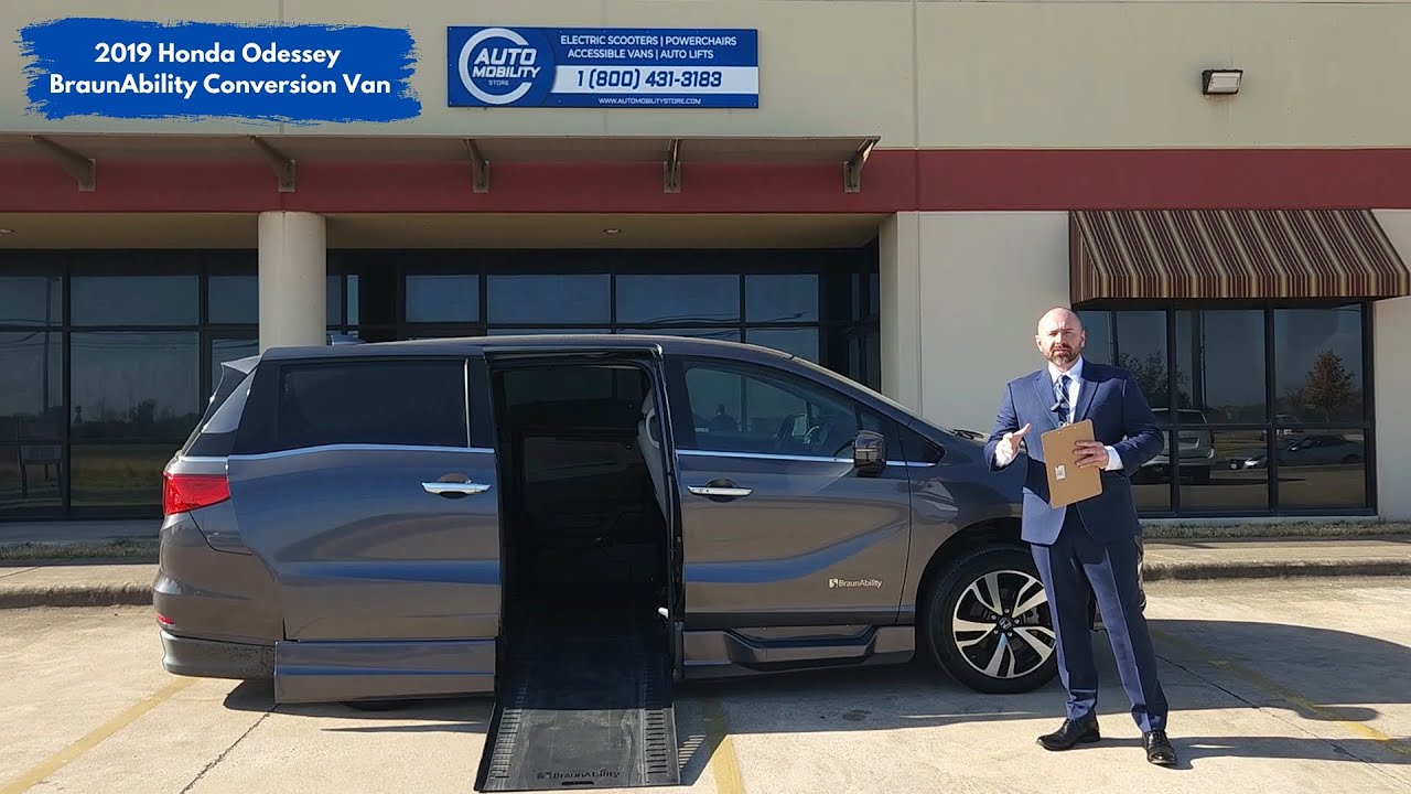 BraunAbility 2019 Honda Odyssey Wheelchair Handicap Conversion Ramp Van