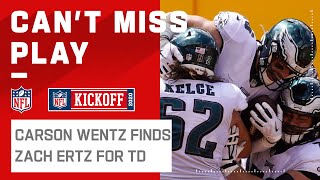 Famous Carson Wentz Finds Zach Ertz in the Back of the End Zone! Profile
