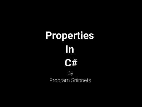 Properties In C#