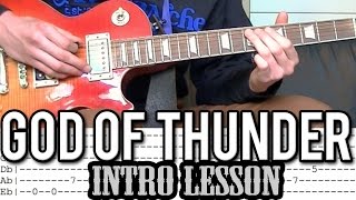 KISS - God Of Thunder Intro Guitar Lesson (With Tabs)