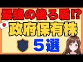 政府が大量保有している株式銘柄５選‼︎PERやPBRの見方も解説