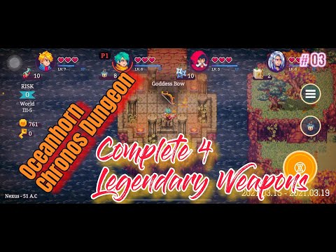 Oceanhorn: Chronos Dungeon Complete Legendary Weapons Full gameplay