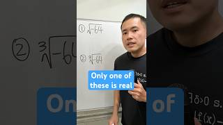 Square root vs cube root of -64