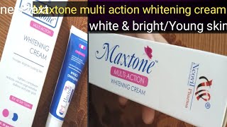 How to use Maxtone multi action whitening cream\