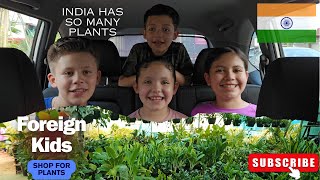 So many plants to choose from in India | Foreign kids in India