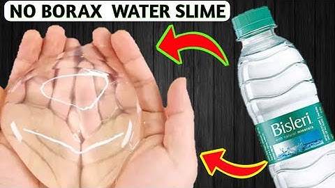 WATER SLIME 💦  NO BORAX 💦 NO ACTIVATOR 💦 How to make slime with water 💦 DIY CLEAR SLIME