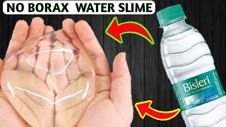 WATER SLIME 💦  NO BORAX 💦 NO ACTIVATOR 💦 How to make slime with water 💦 DIY CLEAR SLIME screenshot 4