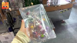 JINHONG JH-Z1205 Horizontal Flow Candy Packaging Machine Connect With Bag Feeding Packing Machine