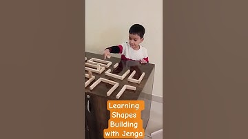 Learning Jenga Shapes (How to play with Jenga and build new shapes) #JengaBlock #jengagame #jenga