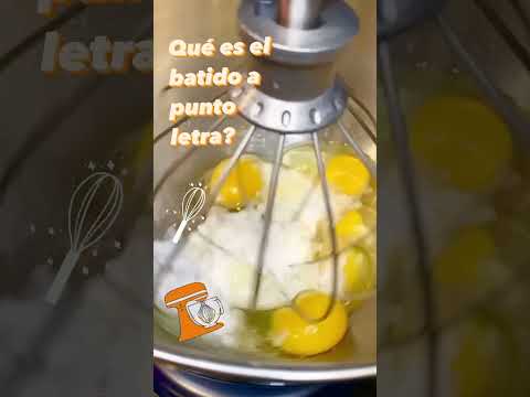 🍰🧁¿Qué es el batido a punto letra en pastelería?🍰🧁