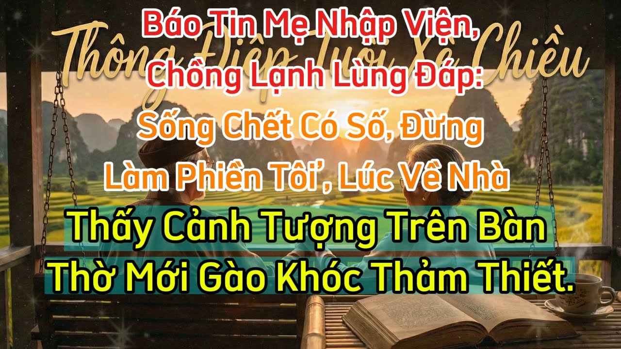 BÁO TIN MẸ CHỒNG NHẬP VIỆN CHỒNG LẠNH LÙNG ĐÁP SỐNG CHẾT CÓ SỐ ĐỪNG LÀM PHÈN TÔI LÚC VỀ NHÀ THẤY