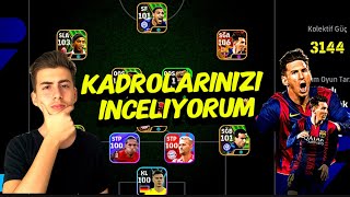 EFSANE KADROLAR🔥- KADROLARINIZI İNCELİYORUM-(EFOOTBALL 2024 MOBİLE)