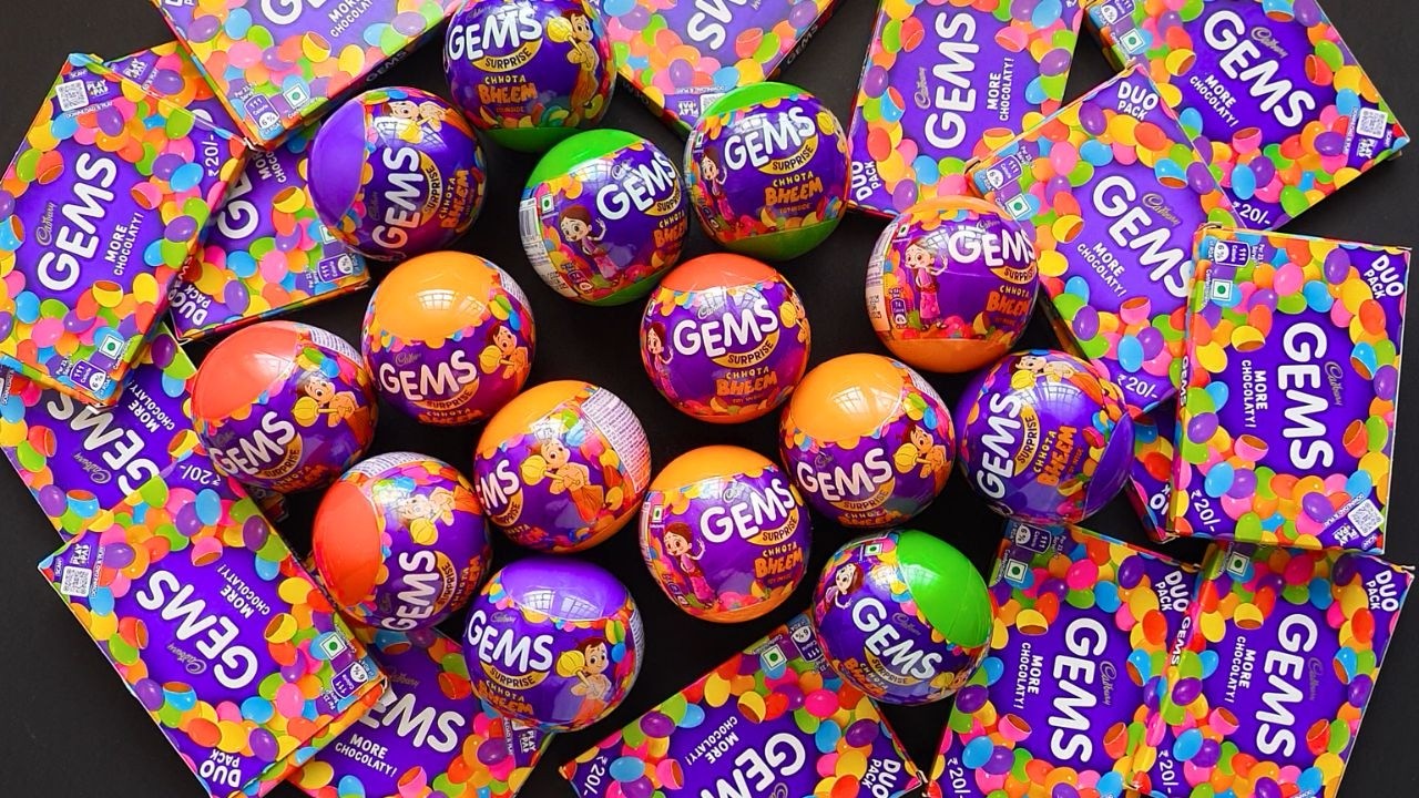 Satisfying Lots of Cadbury GEMS Opening ASMR | Lots of 20Rs GEMS | GEMS Chocolate | Part-20