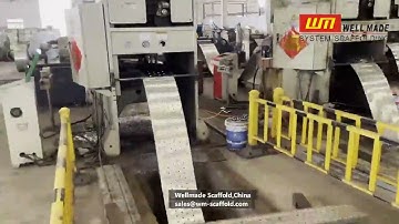 Complete Scaffolding Planks Manufacturing Process - Hook On Steel Scaffold Board Production-Wellmade