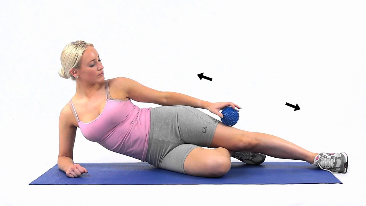 Spiky ball ITB self massage YouTube