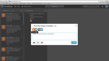 How do you schedule Tweets on TweetDeck