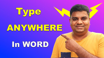 How To Type Anywhere In Word