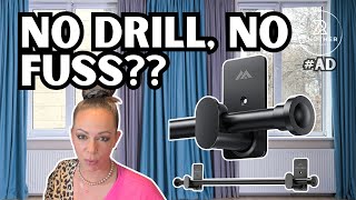 Installing No Drill Curtain Rods For Easy Home Decor
