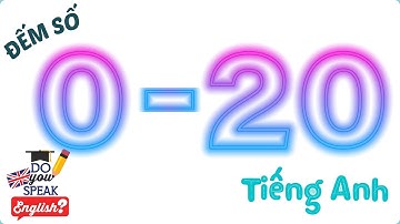 Đếm số tiếng Anh từ 1 đến 20 - Dạy bé học đếm số từ 1 đến 10 bằng tiếng Anh