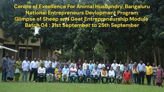 Glimpses of NEDP-4 Sheep and Goat Entreprrenership module conducted at CEAH,21st-25th September 2026