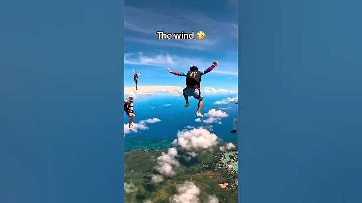 Skydiving looks unreal 😯 (via @Skydiving Center Seychelles/TT) #shorts