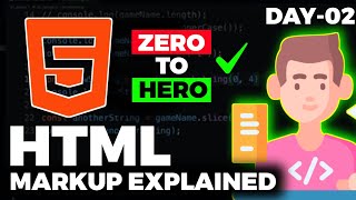 What is Markup In HTML? | Day-02 | Web development Course | Tagda Coder