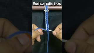 Endless falls knot | Easy macrame knots #craft #macrame #shorts #trendingshorts