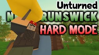 Unturned Gameplay HARD MODE - Ep 13: When it Rains (New Brunswick Map)