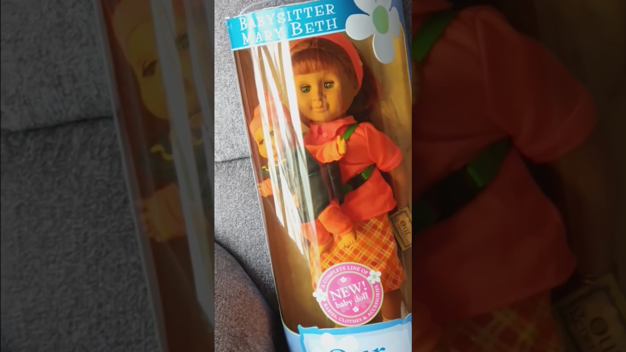Vintage Our Generation babysitter Marybeth doll with baby carrier and baby in box great set