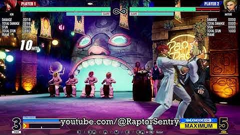 KOF XV New Patch 2.41 Iori TOD 100% 50 Hit Corner Combo (Counter Hit j.CD Only, Mid Blue Max)