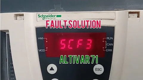 How to remove sachneider altivar 71 fault / SCF3 / How to remove sachneider alt71 SCF3 fault