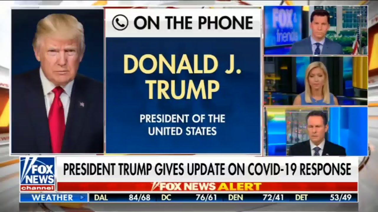 Interview ;President Donald Trump calls into FOX and Friends 8AM 10 20 20 FULL