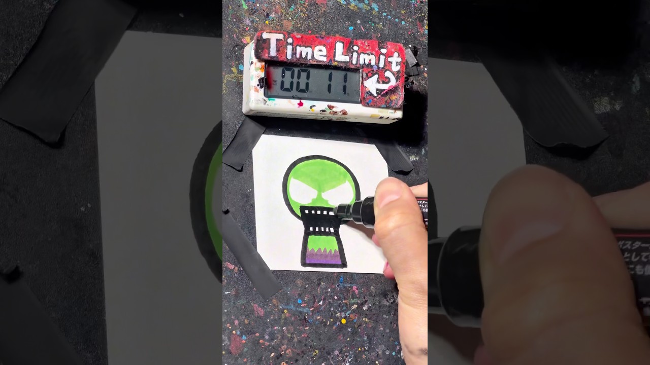 【ASMR】Drawing Hulk(Sprunki) in 40Sec