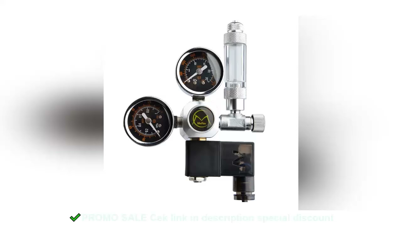 DIY Aquarium CO2 Regulator Magnetic Solenoid Kit Check Valve Fish Tank Accessories CO2 Control Syste