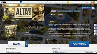 Boardgame Arena Tutorial - Altay: Dawn of Civilization screenshot 3