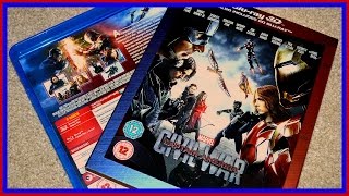 Captain America : Civil War 3D Blu-ray (UK) Unboxing